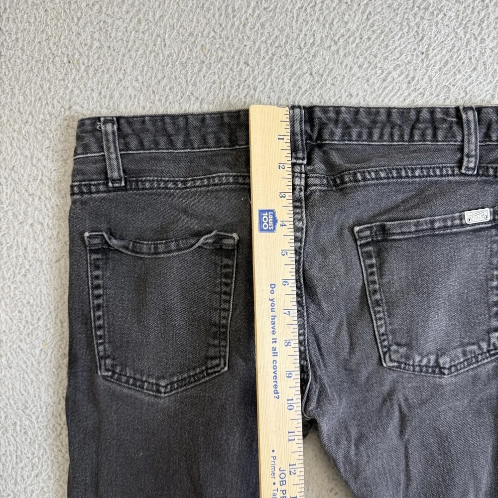 Vans Jeans Mens 30x32 Black Charcoal Wash Slim Skinny Stretch Denim VN-ONEKBLK